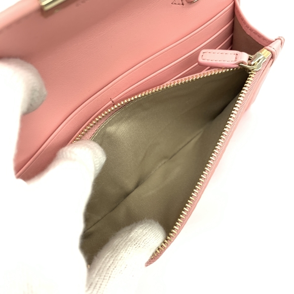 MCM Visetos Chain Wallet Pink - Picture 5 of 10